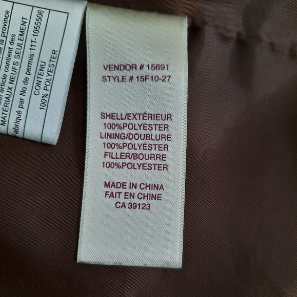 Northern Reflections Zip-Up Vest, Brown, Size XL - Picture 7 of 8